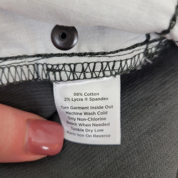 Talbots Signature Boot Corduroy Pants Size 24W Gray Bootcut High-Waisted Casual - Picture 10 of 10